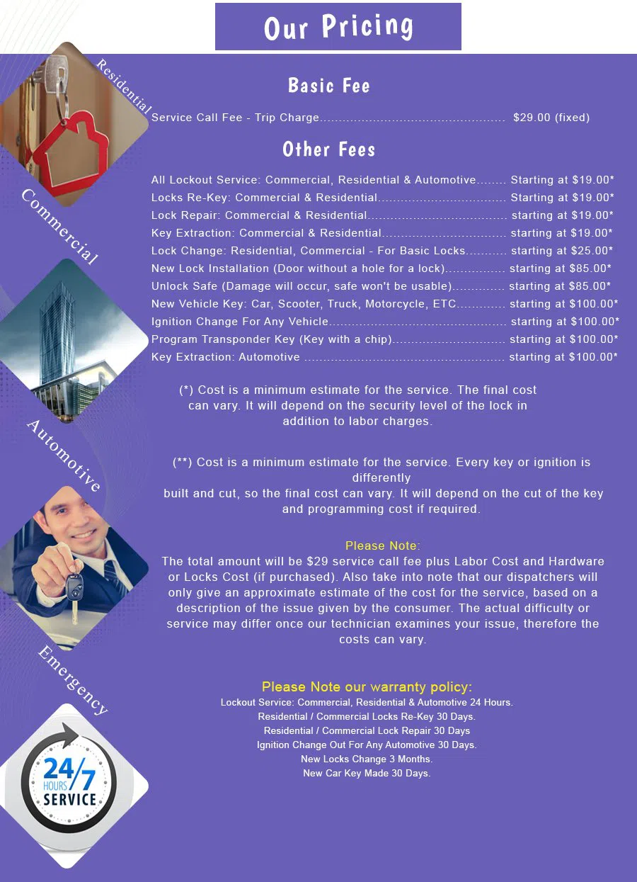 Puyallup 24 Hr Local Locksmith , Puyallup, WA 253-733-7627 - price-list-n-19